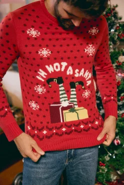 Jersey Navidad hombre estampado I'm not a Santa
