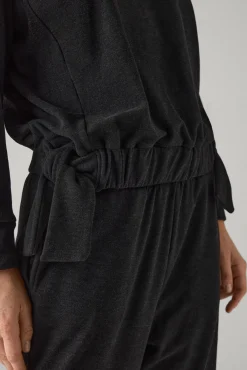 Jersey térmico detalle nudos laterales negro