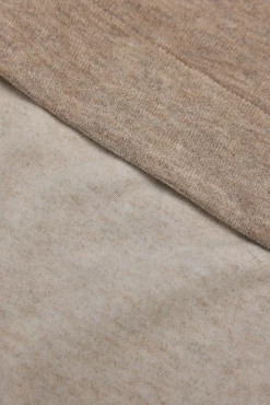 Jersey térmico detalle nudos laterales marrón