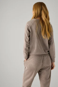 Jersey térmico detalle nudos laterales marrón