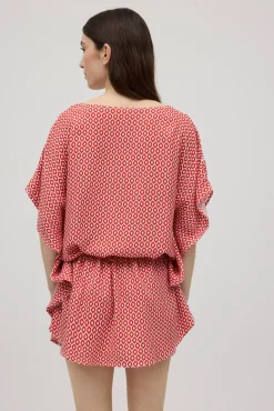 Kaftán de playa estampado