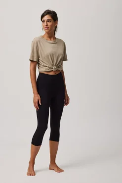 Leggings básicos pirata negro