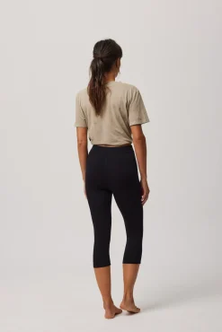 Leggings básicos pirata negro