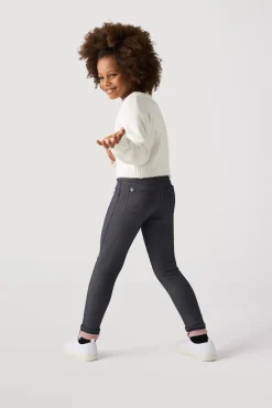 Leggings de niña térmicos con bolsillos traseros marino