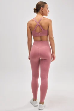 Leggings deportivos Compressive efecto push-up rosa