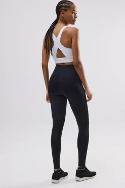 Leggings deportivos compressive largos vientre plano negro