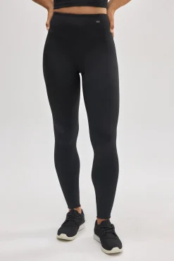 Leggings deportivos de tiro alto negro