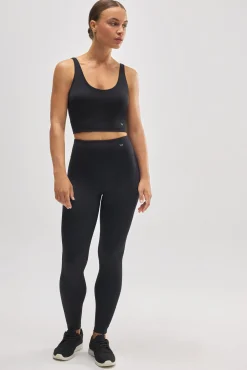 Leggings deportivos de tiro alto negro