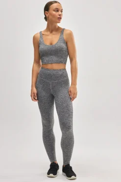 Leggings deportivos de tiro alto gris