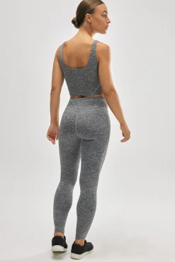 Leggings deportivos de tiro alto gris