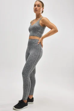 Leggings deportivos de tiro alto gris