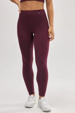 Leggings deportivos efecto push-up burdeos