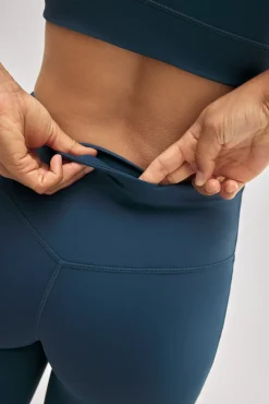 Leggings deportivos efecto push-up azul