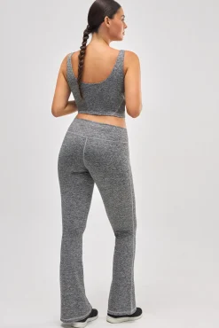Leggings deportivos flare gris