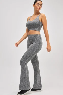 Leggings deportivos flare gris