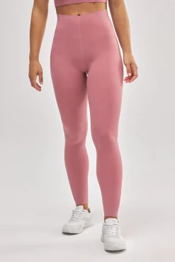 Leggings deportivos largos compressive vientre plano rosa