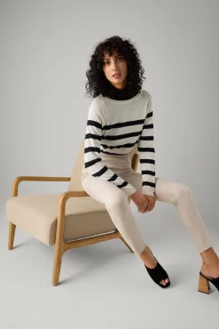 Leggings efecto metalizado beige