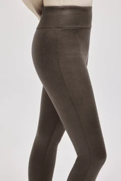 Leggings efecto metalizado marengo