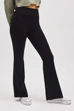 Leggings moldeador flare efecto push-up negro