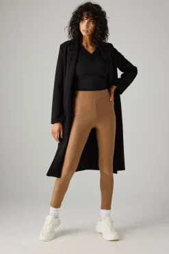 Leggings térmico efecto piel camel