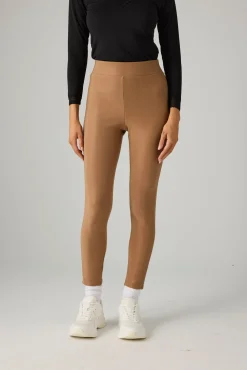 Leggings térmico efecto piel camel