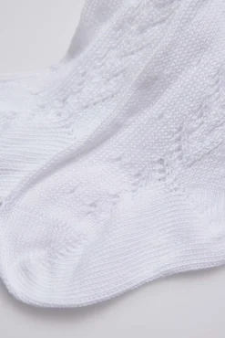 Leotardo calado blanco