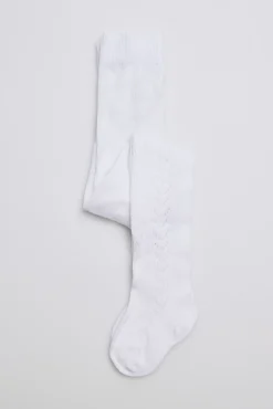 Leotardo calado blanco