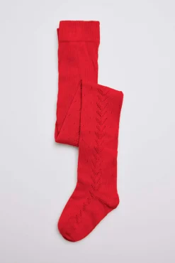 Leotardo calado rojo