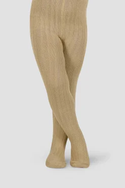 Leotardo canalé camel