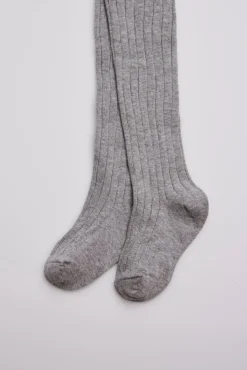 Leotardo canalé gris