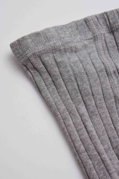 Leotardo canalé gris