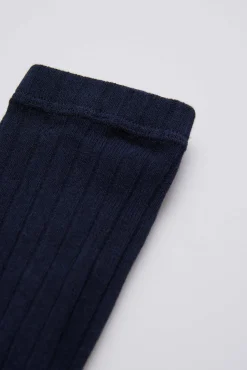 Leotardo canalé infantil marino