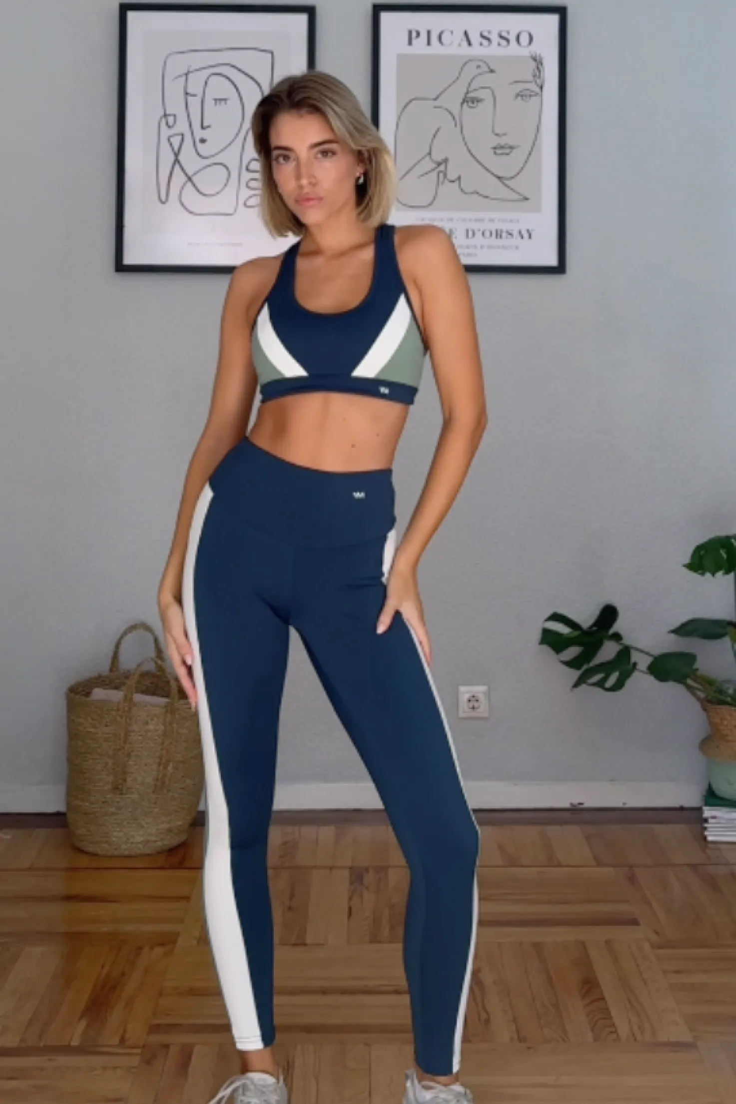 Look deportivo color block azul @teresamora6