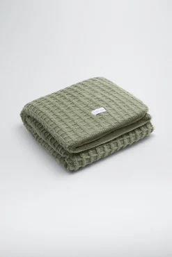 Manta cuadros texturizada de pelo