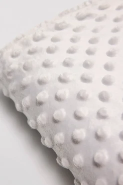 Manta de bebé topitos gris perla