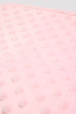 Manta de bebé topitos rosa