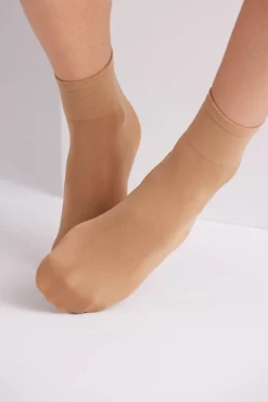 Media tobillera 40 denier beige