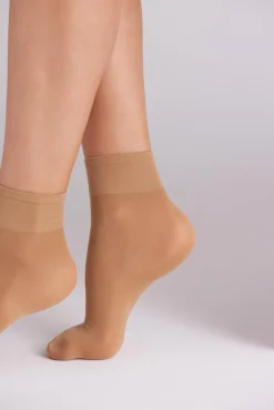 Media tobillera 40 denier beige