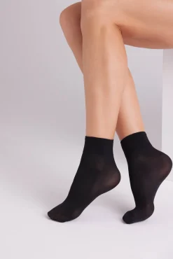 Media tobillera 40 denier negro