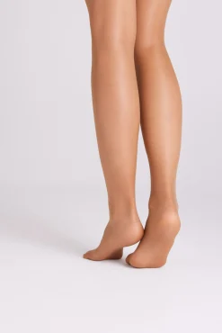 Medias con liga 15 denier bronce