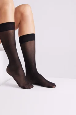 Medias largas puño antipresión 17 denier beige