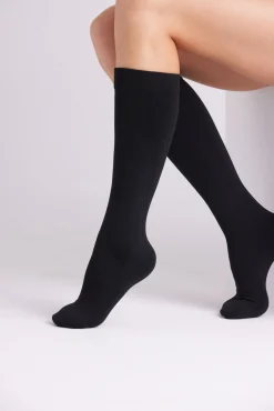 Medias largas sin puño 140 denier negro