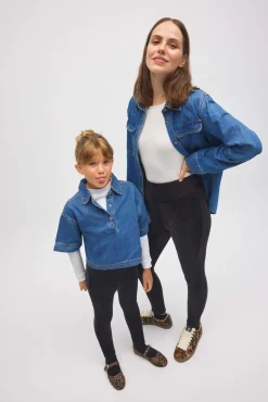 Mujer & Niña Leggings ultra térmicos canalé afelpado polar | Colección Mini me