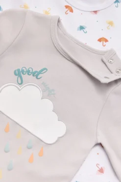 Pack 2 bodies bebé manga larga Rainy Day