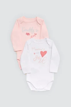 Pack 2 bodies bebé manga larga Mama's and Daddy's Girl