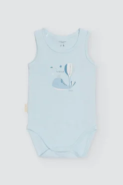 Pack 2 bodies bebé tirantes anchos Ocean Tales azul