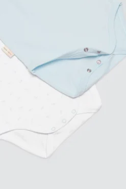 Pack 2 bodies bebé tirantes anchos Ocean Tales azul