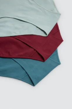 Pack 3 bragas altas básicas algodón