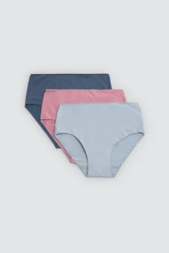 Pack 3 bragas altas básicas algodón