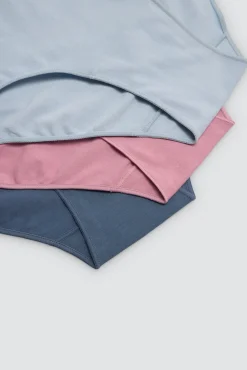 Pack 3 bragas altas básicas algodón